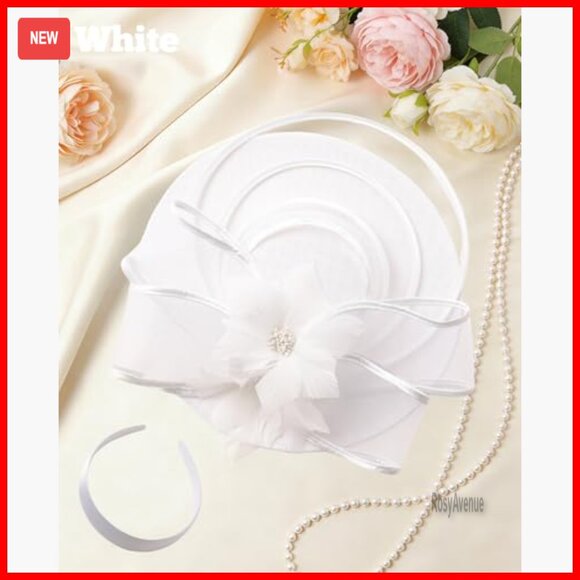 Vintage Fascinator Hat for Derby Tea Party Wedding Cocktail Events main image 7